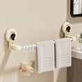 thumbnail image 2 of Dvruxg Suction Cup Towel Rack, Punch-Free Bathroom Organizer, Multi-Hook Bath Towel Storage for Shower Use, 2 of 5