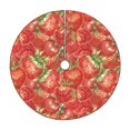 thumbnail image 1 of Fotbe Strawberry Pattern Christmas Tree Skirt, Tree Skirts Plush Christmas Decorations, Christmas Tree Skirts Xmas Decorations Holiday Party Decor-48", 1 of 6