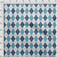 thumbnail image 4 of oneOone Polyester Spandex Blue & Green Fabric Check Argyle Sewing Craft Projects Fabric Prints By Yard 56 Inch Wide, 4 of 4
