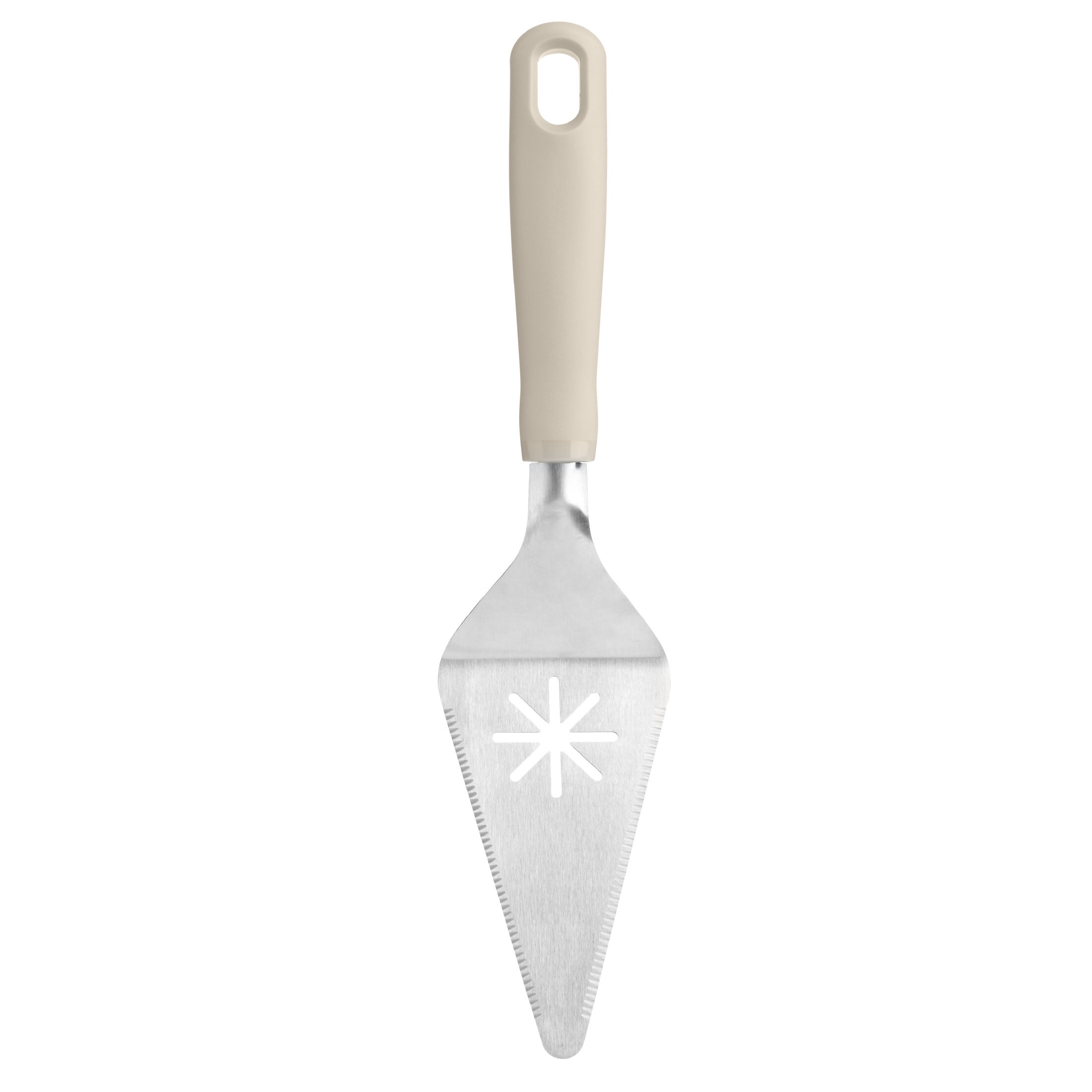 Mainstays Stainless Steel Cake & Pie Server with Ergonomic Grey Handle