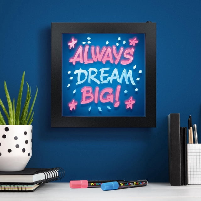 Merkury Innovations LED Message Board, Black 1-pack
