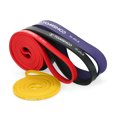thumbnail image 3 of TOMSHOO Ensemble de 4 Bandes de Résistance à Intensités Variables : Jaune (8-15 Lb), Rouge (15-35 Lb), Noir (25-65 Lb), Violet (35-85 Lb) - Comprend un Sac de Transport et un Manuel pour un Entraînement de Mise en Forme Amélioré, 3 of 6
