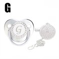 thumbnail image 2 of XZNGL Baby Pacifier 26 Letter Name Initial Clip Silicone Infant Nipple Bling Newborn Pacifier, 2 of 9