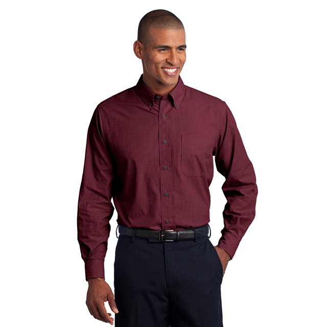 Port Authority Chemise Homme Crosshatch Entretien Facile S640