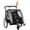 Grey, variant on Aosom Child Bike Trailer with Storage, 5 Point Harness, Baby Stroller Green