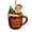As-742, variant on Whimsical Christmas Drink Ornament, Festive Beverage Accent, Sparkling Design, for Holiday Decor, Home Bar, Office Party, Seasonal Home Accents, Decorative Glassware Hzhnb | Acrylic, As