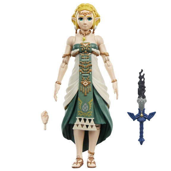 The Legend of Zelda Heroes of Hyrule Princess Zelda, The Legend of Zelda: Tears of the Kingdom Premium Collectible 6 Inch Action Figure