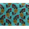 thumbnail image 4 of oneOone Georgette Viscose Fabric Leaves & Floral Block Printed Fabric 1 Yard 42 Inch Wide, 4 of 4