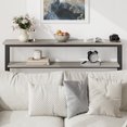 thumbnail image 4 of Narrow Console Table, 2-Tier Couch Table Behind Sofa, Small Entryway Table with Storage Display Shelves, for Hallway, Foyer, Living Room, Bedroom, 4 of 8
