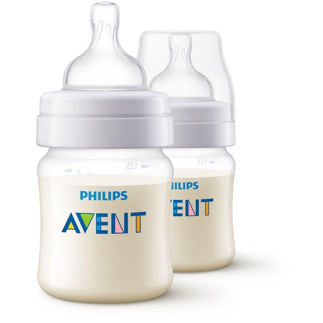 Philips Avent Biberon Anti-Coliques, 2 Biberons de 4 Oz, SCY100/02