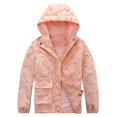 thumbnail image 1 of Hiheart Manteau de Pluie à Capuche pour Filles, Imperméable pour Enfants, Doublé en Molleton, Violet, 4T, 1 of 5