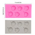 thumbnail image 3 of Oleegame 2PC Cookie Mold Halloween Silicone Tools Halloween Expression Pumpkin Collection Mould Fun DIY Pink And Grey, 3 of 9