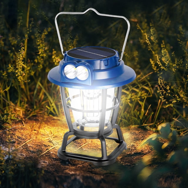 SuoKom Solar Camping Light Power Bank Usb Rechargeable Bulb 6 Gears Remote Control Tent Lamp Portable Lanterns Emergency Lights Outdoor