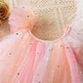 thumbnail image 4 of LOVZFMLL Robe pour Enfant 3-8 Ans, Mode, Couleur Unie, Paillettes, Fermeture Éclair, Manches Courtes, Col Rond, 4 of 8