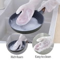 thumbnail image 4 of Reusable Dishwashing Gloves with Scrubber Palm | Rubber Kitchen Cleaning Gloves for Hand Protection | Household Wash Gloves for Utensils Pots Plates Cookware, 4 of 8