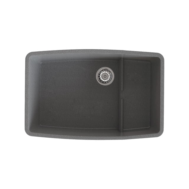 A&E Bath and Shower Hydrelia 30 In. Granite Double Bowl Kitchen Sink In Grey
