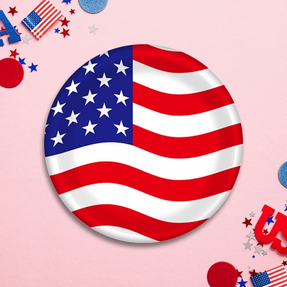 Yhmxh Kitchen Products Kitchen Gadgets Independence Day Party Tableware Tablecloth Paper Cups Tissue Knife Fork Spoon Party Props Decoration Set Dining plate