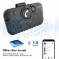 thumbnail image 4 of SUNITEC Mains Libres Bluetooth pour Cellulaire Kit Voiture - Haut-Parleur Bluetooth 5.0 Sans Fil Alimentation Automatique Support Siri Google Assistant Récepteur de Guidage Vocal pour Voiture Haut-Parleur Mains Libres - BC980, 4 of 4