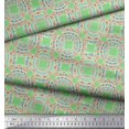 thumbnail image 2 of Soimoi Green Rayon Fabric Mandala Geometric Printed Fabric 1 Yard 56 Inch Wide, 2 of 5