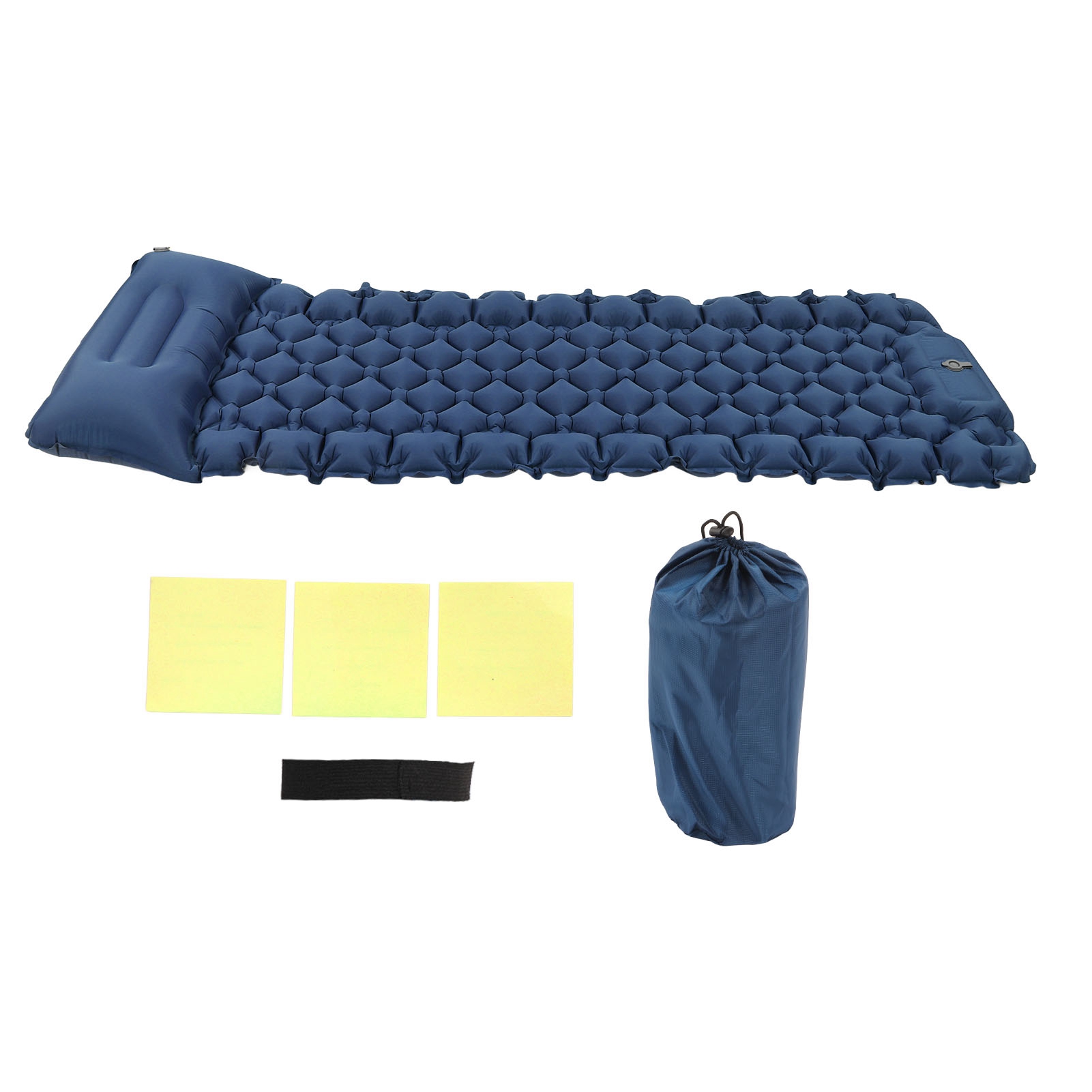 Inflatable Sleeping Mat, Camping Sleeping Pad Tear Resistant For Outdoor Navy Blue