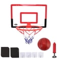 thumbnail image 1 of Panier de Basketball, Mini Panier de Basketball Ensemble Rouge Noir à Ressort Mouvement Complet pour la Maison, 1 of 8