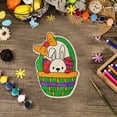 thumbnail image 1 of EGNMCR Easter Decorations Easter DIY Wooden Picture Board Rabbits Coloring Art Decoration Eggs Gift Parents And Children Activity Easily Accomplished Flowers 4ML Wooden coloring board, 1 of 6