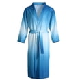 thumbnail image 1 of LSLJS Robe Bandage Unie pour Femmes Peignoir Robe Pyjama Longue Tenue de Nuit Poche Ceinture+ceintures, Peignoirs Cadeaux pour Femmes, 1 of 8