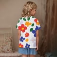 thumbnail image 4 of Zpanxa T-Shirts d'Été pour Filles Imprimé Manches Courtes T-Shirt Col Rond Tee avec Polyester Spandex 4 Ans, 4 of 7