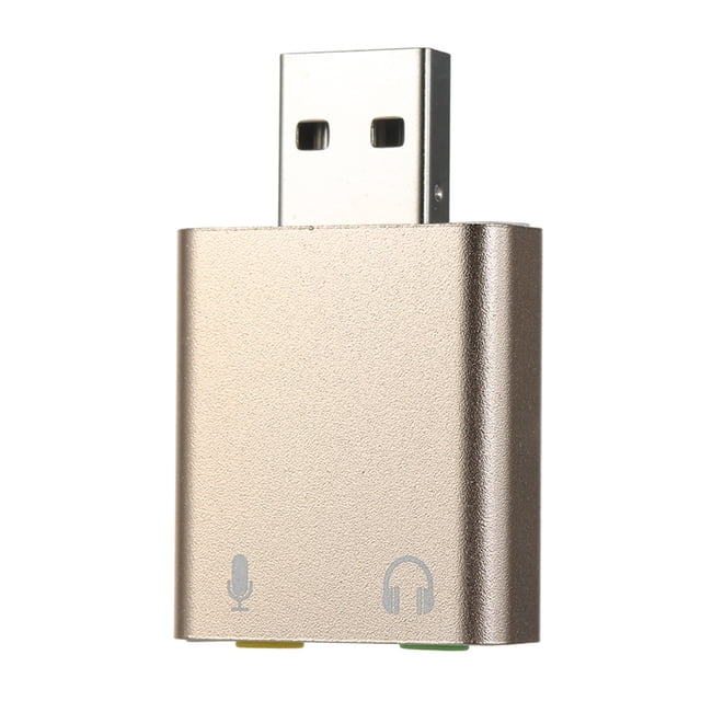 Mistaha USB External Sound Card 7.1 USB To 3.5mm Earphone Mic Adapter Soundcard Mic headphone