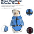 thumbnail image 4 of Dog Life Jacket, Pet Life Vest, Dog Flotation Lifesaver Preserver Swimsuit with Handle for Swim, Pool, Beach, Boating, for Puppy Small, Medium, Large Size Dogs(Blue,XL), 4 of 6