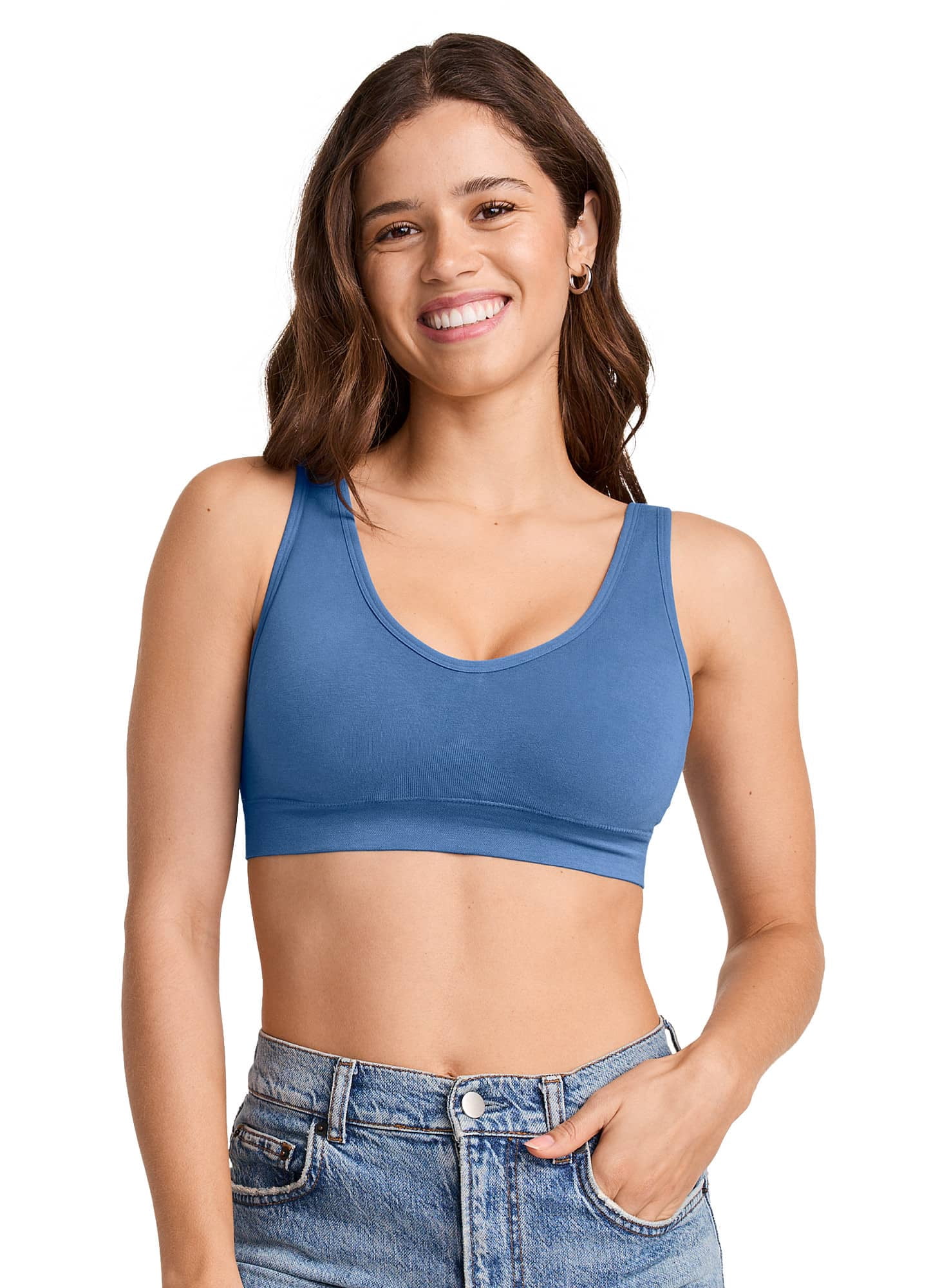 Jockey  Seamfree  Cotton Blend Light Support Bralette