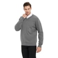 thumbnail image 1 of TOPTIE Chandail à Manches Longues en Coton pour Hommes Col en V Basique Conçu, 1 of 8