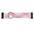 thumbnail image 1 of Nylon Watch Replacement Strap Elastic Breathable Weave Adjustable 26mm Buckle Watch Band for Vertix 2 Pink White, 1 of 14