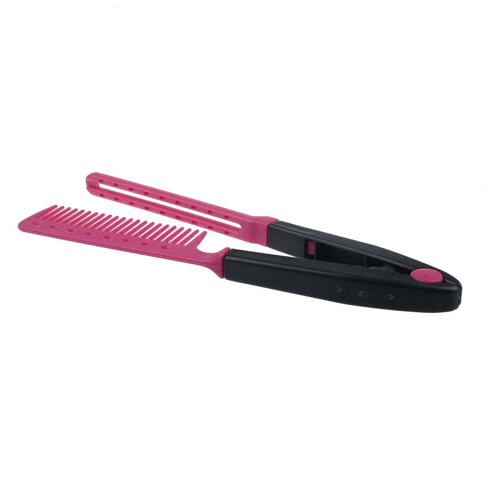 WIFKLSIIPG Folding V Comb Hair Straightener Hairdressing Salon Straightening RD
