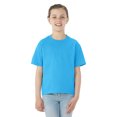 thumbnail image 1 of Jerzees Youth DRI-POWER Active Short Sleeve Crew T-Shirt, L, Aquatic Blue, 1 of 1