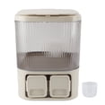 thumbnail image 2 of Contenant de Rangement pour Riz 10 L, Bac en Plastique Hermétique Anti-Humidité pour Cuisine, Porte-Farine, Grande Capacité, 2 of 7