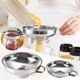 thumbnail image 1 of Entonnoir à Produit2 - 2 Pcs Entonnoir de Mise en Conserve à Grand Ouverture en Acier Inoxydable avec Poignée pour Pots à Grand et à Ouverture Régulière – Entonnoir à Confiture en Métal de Qualité Alimentaire (Grand + Petit) 2 Pcs, 1 of 7
