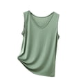 thumbnail image 1 of Oksale Débardeurs Modal pour Femmes Décontractés Doux Col Rond Sans Manches Haut d'Été Confortable Pyjamas Grande Taille pour la Maison 2026 Vert 5TG, 1 of 5