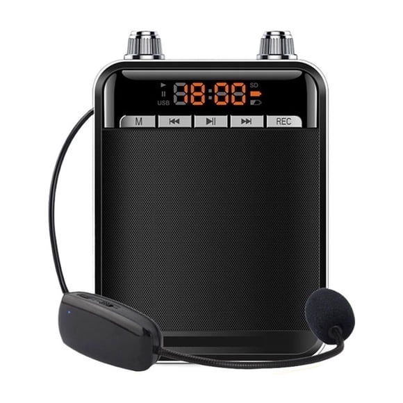 Blue-tooth Smart Wireless Voice Amplifier For Teachers Megaphone Amplifier Speakers UHF Wireless Microphone FM Radio ,Wide Coverage Area