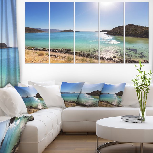Blue Baja California Beach - Seashore Canvas Art Print