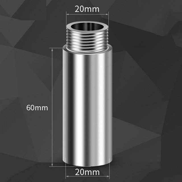 10-60mm Shower Head Extension Pipe Stainless Steel Bathroom Shower Extensio
