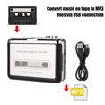thumbnail image 3 of Cassette Player, Portable Tape Player Captures MP3 Audio Music Via USB,  Tape Player, Battery or USB Power Supply, 3 of 8
