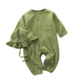 thumbnail image 2 of Cowsor Baby Solid Color Long Jumpsuit – Summer Crawling Suit (0-24M), 2 of 6
