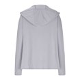 thumbnail image 4 of SHTXOZHI Veste Athlétique Légère pour Femmes Protection Solaire Fermeture Éclair Complète Manches Longues Chandails à Capuchon Randonnée Plein Air, 4 of 7