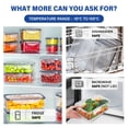 thumbnail image 3 of Stelive 24 pcs Food Storage Container Set, Leak Proof Lunch Boxes, BPA-Free Clear Plastic Storage Containers for Home & Kitchen Organization with Labels & Pen, 3 of 12