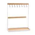 thumbnail image 1 of Agiferg Jewelry Stand Necklace Holder 2-Tier Jewelry Tower Rack With Earring Tray And Holes 8 Hooks Necklaces Hanging Storage Tree Display Organizer For Bracelets, 1 of 9
