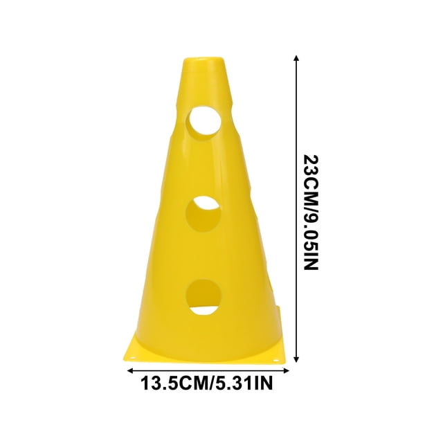 Ice Cream Cones,23Cm Bucket Football Basketball Training Ice Cream Taper with Hole Multifunctional Obstacle 9 Inches,Ice Cream Cone