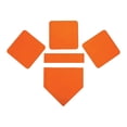 thumbnail image 2 of Youkk Baseball Softball Ensemble de Base 5 Pcs Bases Terrain Caoutchouc Orange, 2 of 6