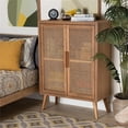thumbnail image 2 of Bowery Hill Wood Oak Storage Cabinet Rectangular 44.29"H, 2 of 8