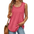 thumbnail image 2 of Timegard Camisoles pour Femmes Été Col Rond Sans Manches Blouse Confortable Tunique Décontractée à Porter avec des Leggings, 2 of 5